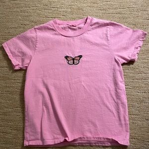 brandy butterfly tee